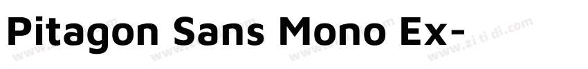 Pitagon Sans Mono Ex字体转换